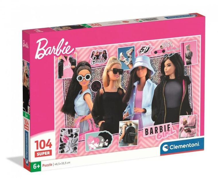 Clementoni, Super, Barbie, puzzle, 104 elementów