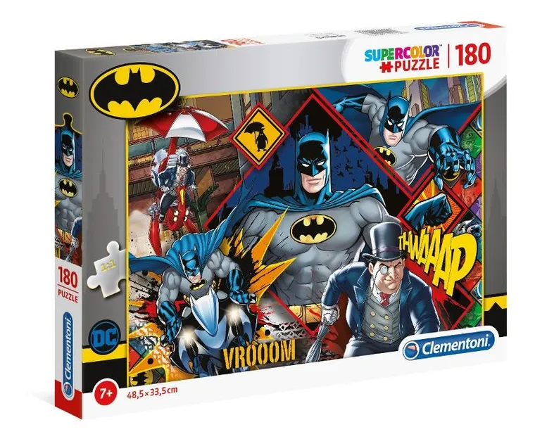 Clementoni, Super Color, Batman, puzzle, 180 elementów