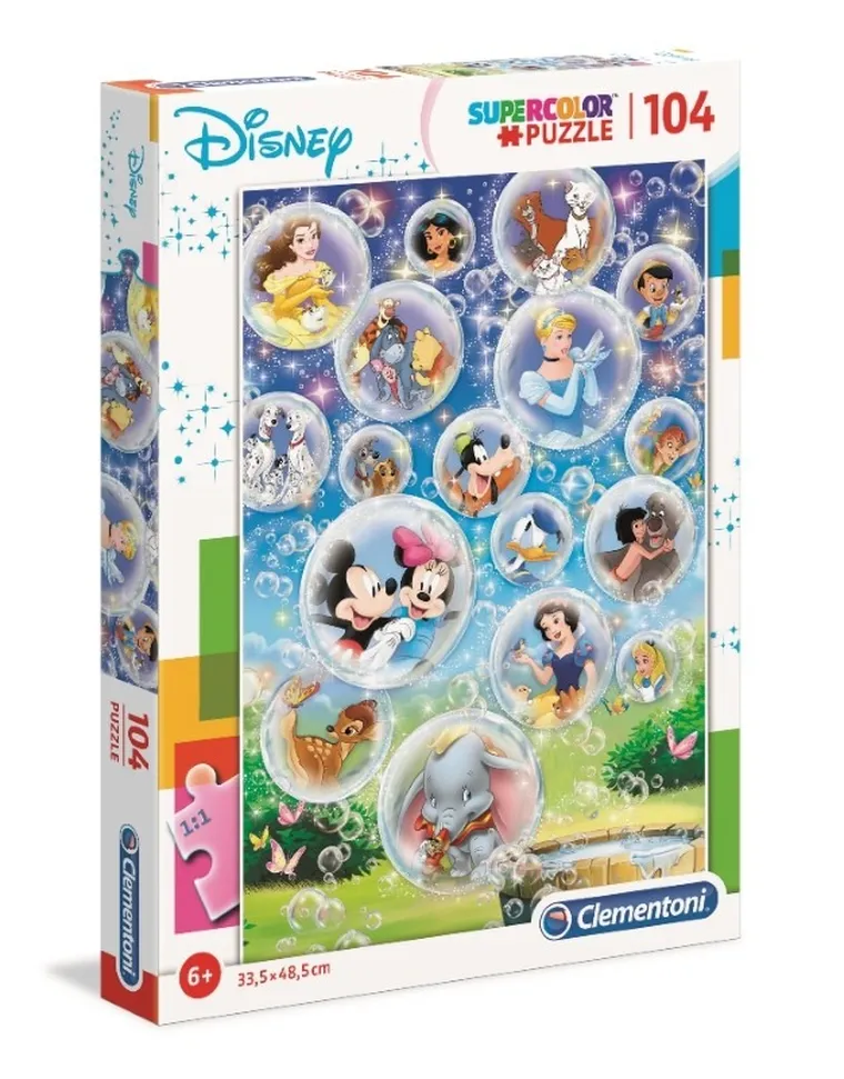Clementoni, Super Color, Disney Classic, puzzle, 104 elementy