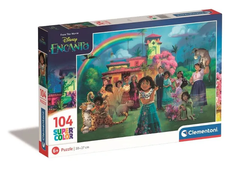 Clementoni, Super Color, Disney Encanto, puzzle, 104 elementy