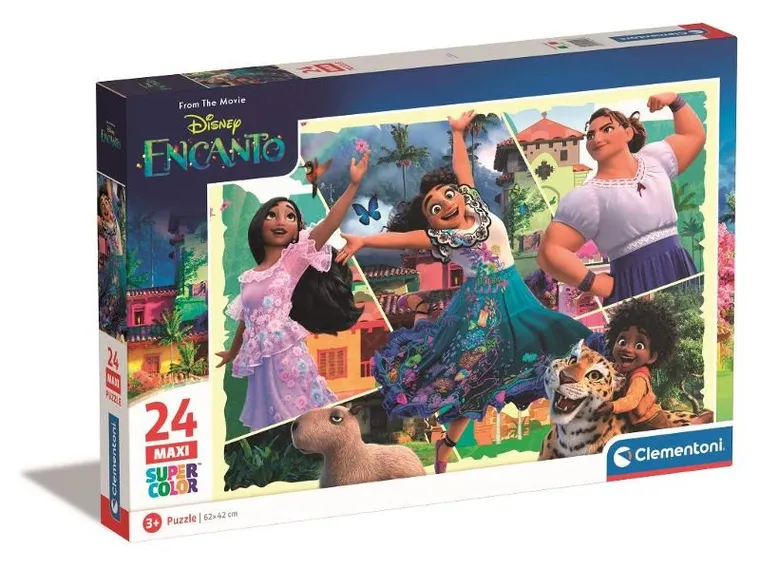Clementoni, Super Color, Disney Encanto, puzzle maxi, 24 elementy