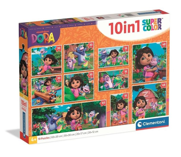 Clementoni, Super Color, Dora the Explorer, puzzle 10w1