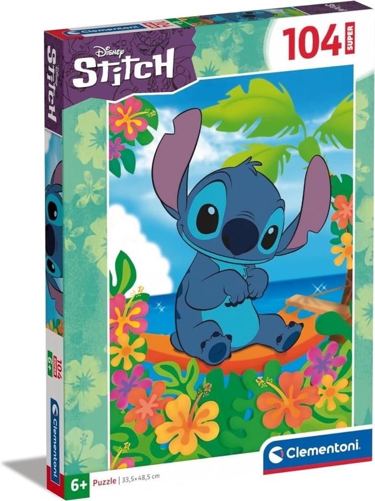 Clementoni, Super Color, Lilo i Stitch, puzzle, 104 elementy