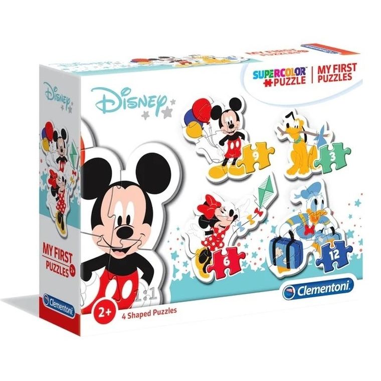Clementoni, Super Color, Moje pierwsze puzzle, Myszka Miki, 30 elementów