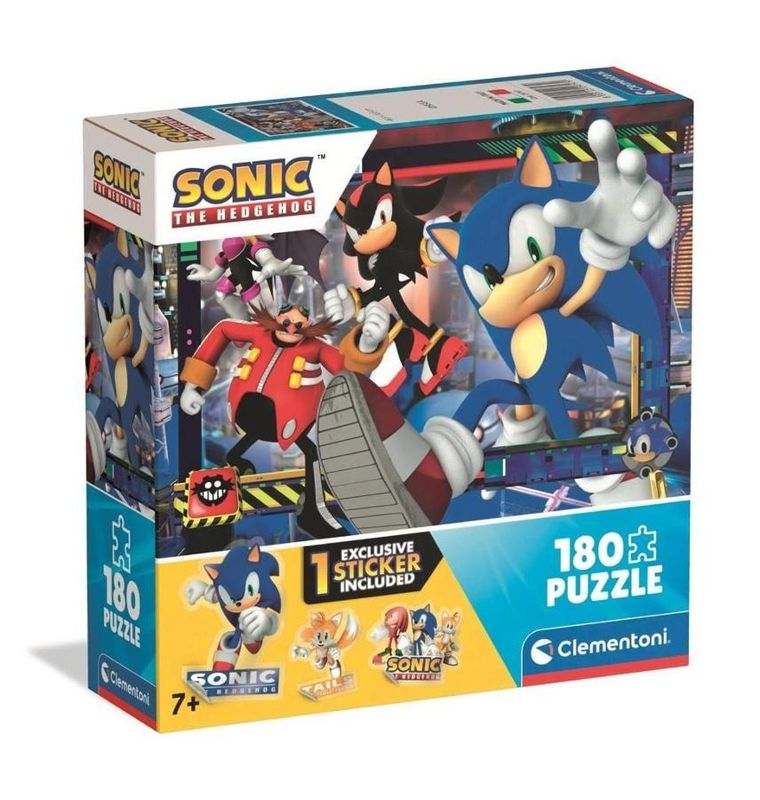 Clementoni, Super Color, Sonic, puzzle, 180 elementów
