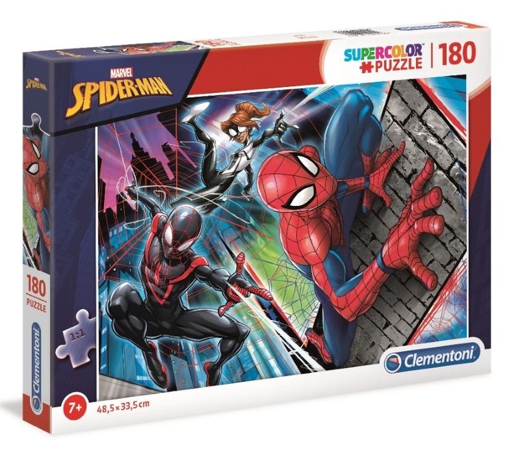 Clementoni, Super Color, Spider-Man, puzzle, 180 elementów