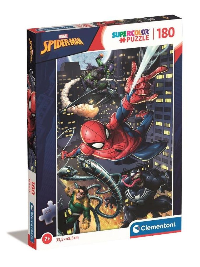 Clementoni, Super Color, Spider-Man, puzzle, 180 elementów