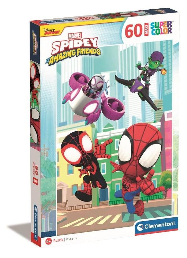 Clementoni, Super Color, Spidey i super-kumple, puzzle maxi