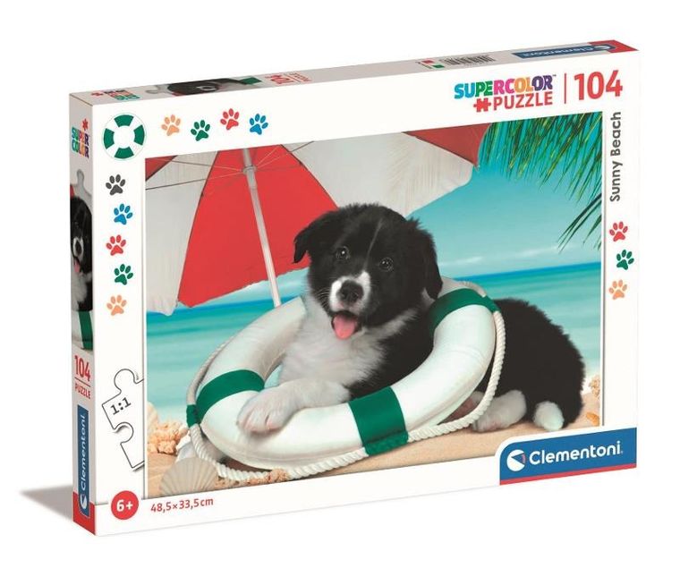 Clementoni, Super Color, Sunny Beach, puzzle, 104 elementy