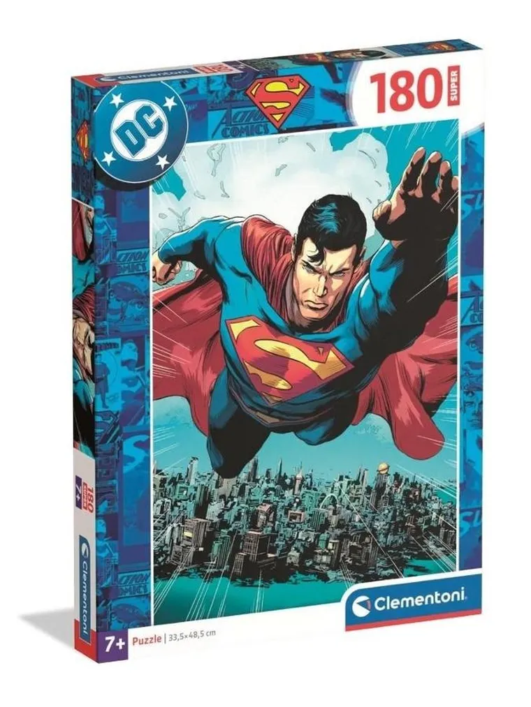 Clementoni, Super Color, Superman, puzzle, 180 elementów