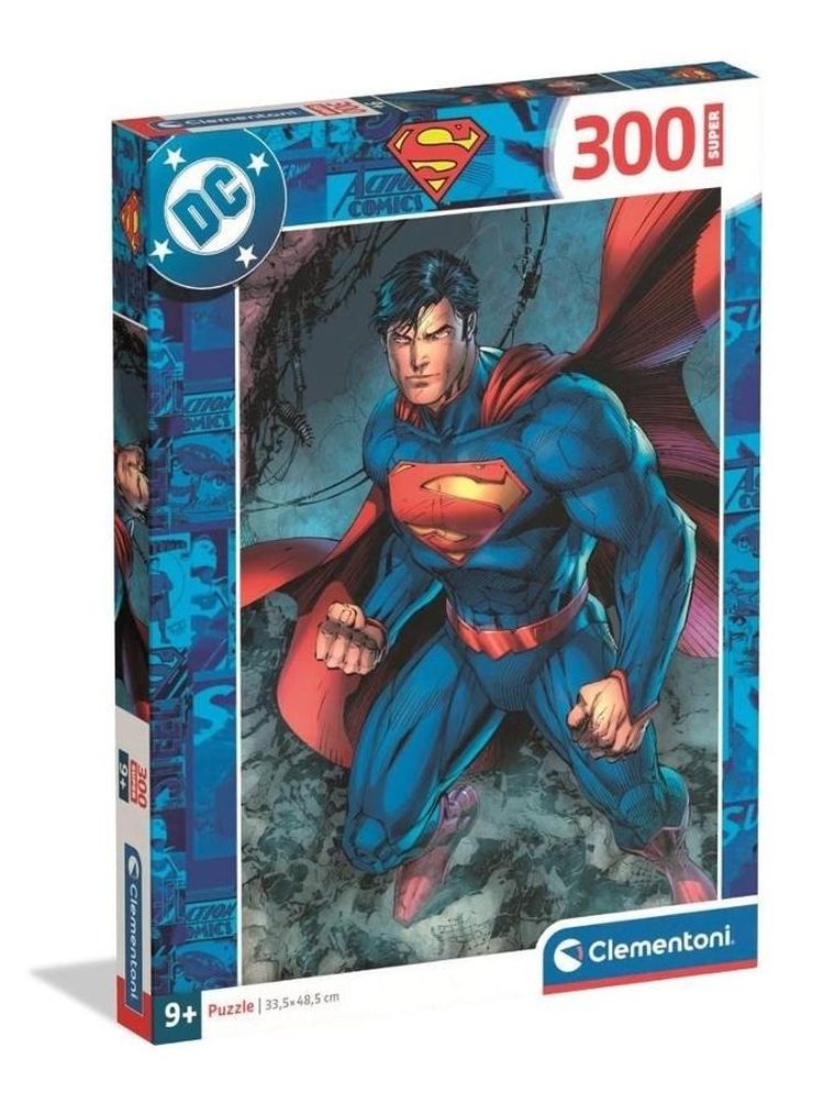 Clementoni, Super Color, Superman, puzzle, 300 elementów