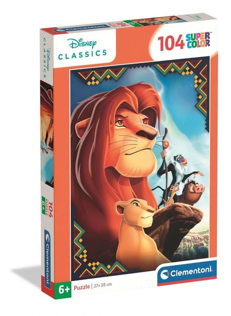 Clementoni, Super Color, The Lion King, puzzle, 104 elementy