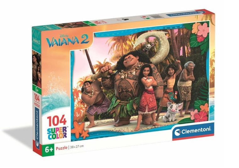Clementoni, Super Color, Vaiana 2, puzzle, 104 elementy