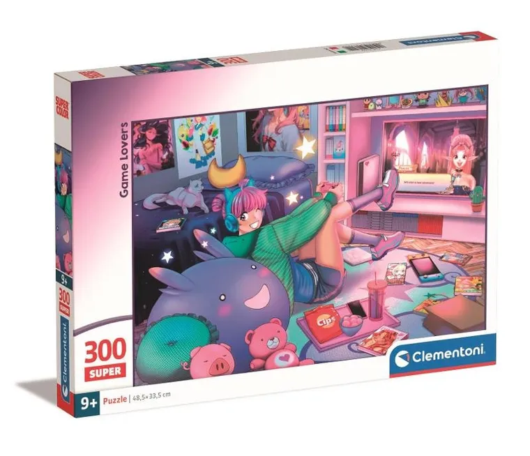 Clementoni, Super, Game Lovers, puzzle, 300 elementów