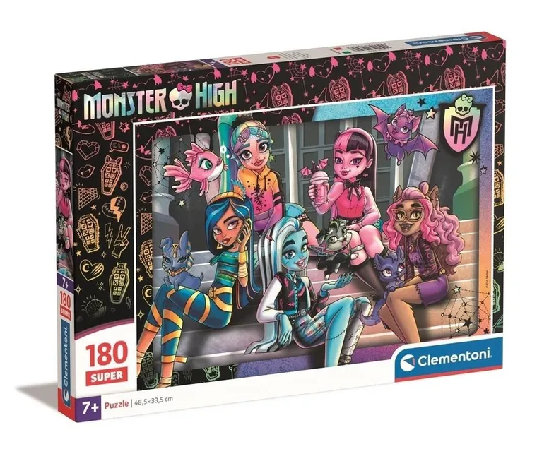 Clementoni, Super, Monster High, puzzle, 104 elementy