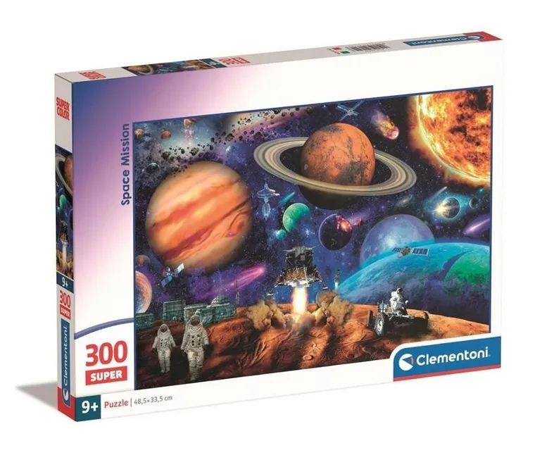 Clementoni, Super, Space Mission, puzzle, 300 elementów