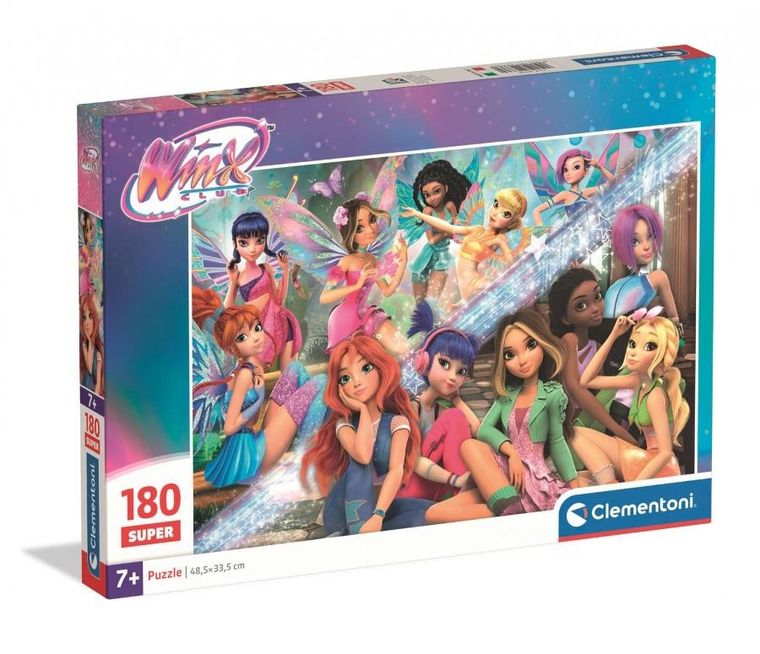 Clementoni, Super, Winx, puzzle, 180 elementów