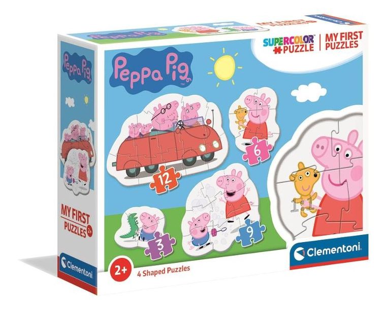 Clementoni, Świnka Peppa, puzzle 4w1