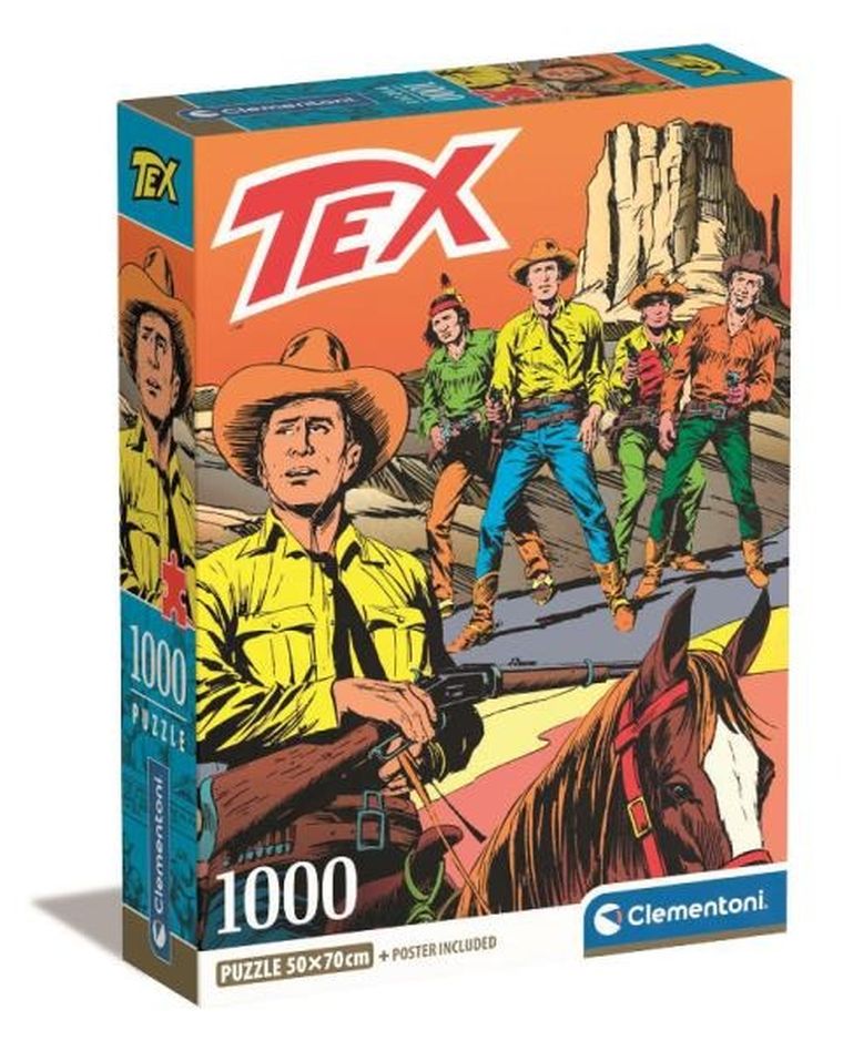 Clementoni, Tex, puzzle, 1000 elementów