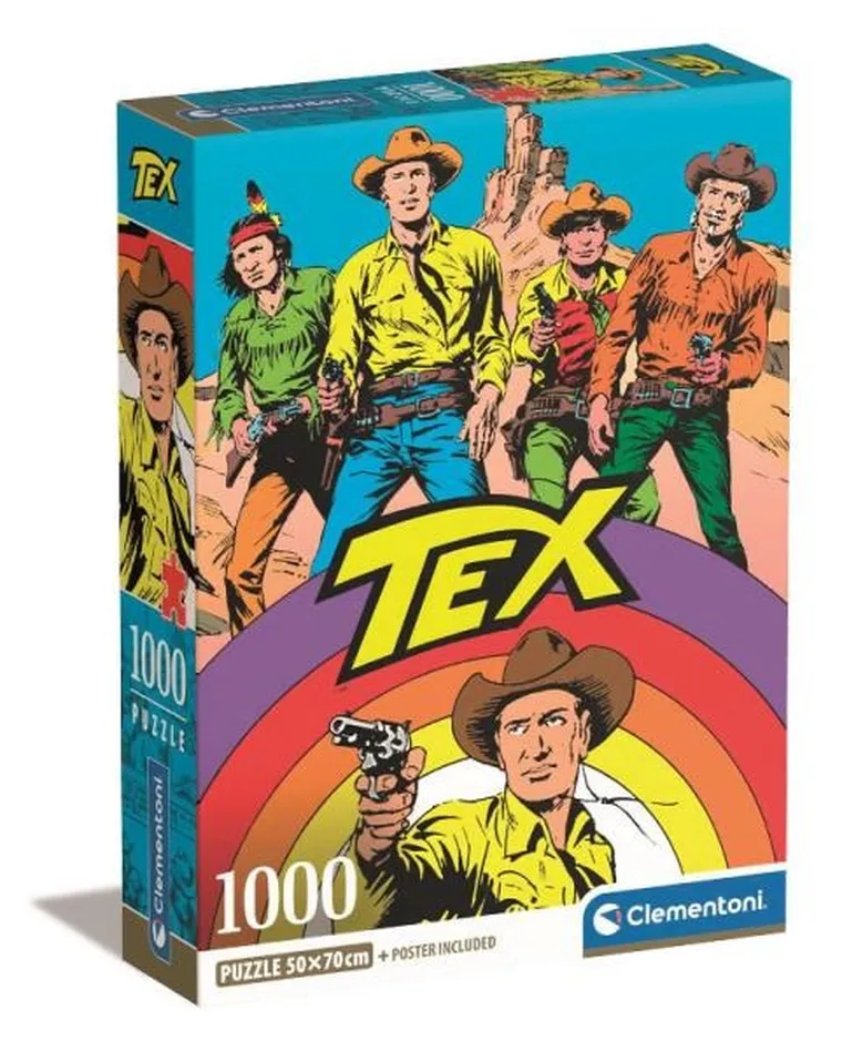 Clementoni, Tex, puzzle, 1000 elementów