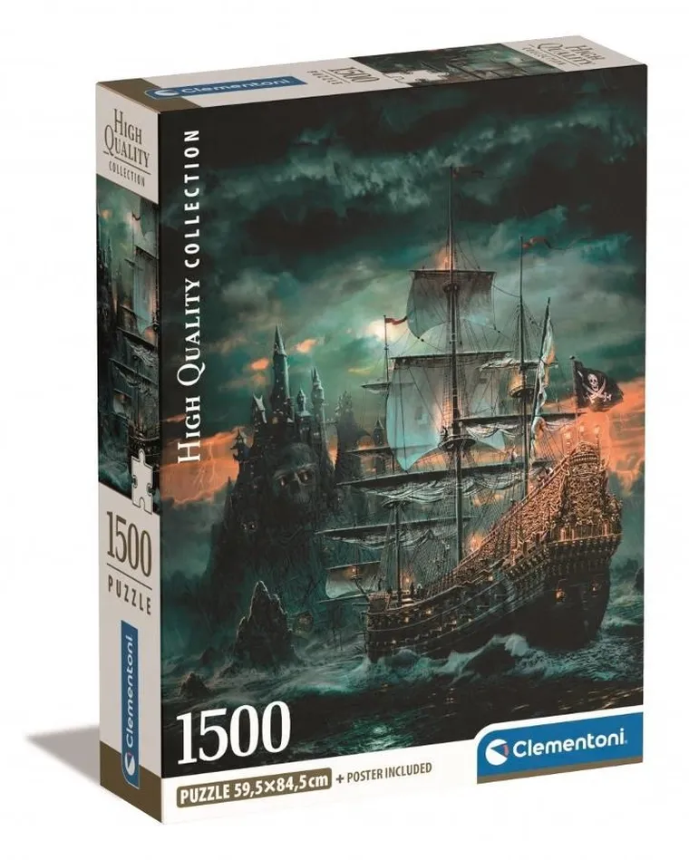 Clementoni, The Pirates Ship, puzzle, 1500 elementów