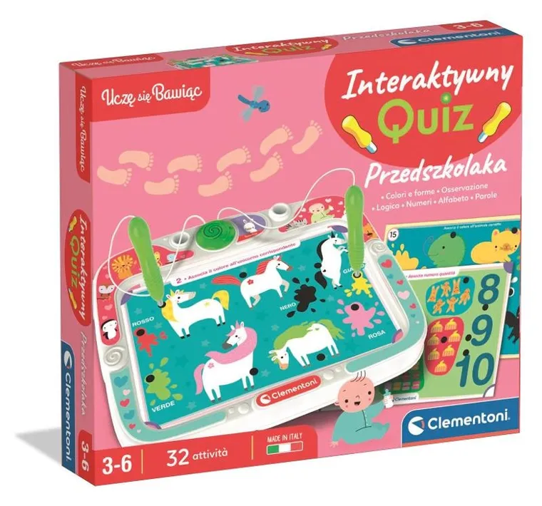 Clementoni, Uczę się bawiąc, Interaktywny Quiz Przedszkolaka