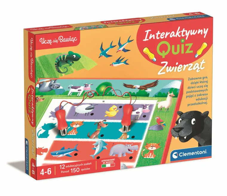 Clementoni, Uczę się bawiąc, Interaktywny Quiz Zwierząt