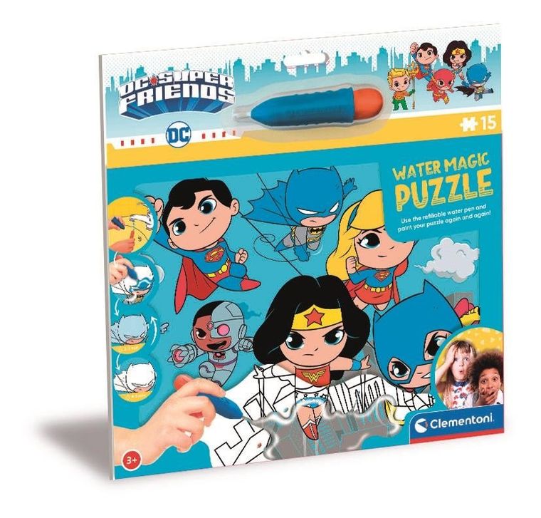 Clementoni, Water Magic, DC Superfriends, puzzle, 15 elementów