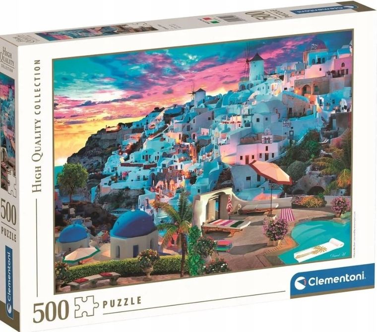 Clementoni, Widok z Grecji, puzzle, 500 elementów