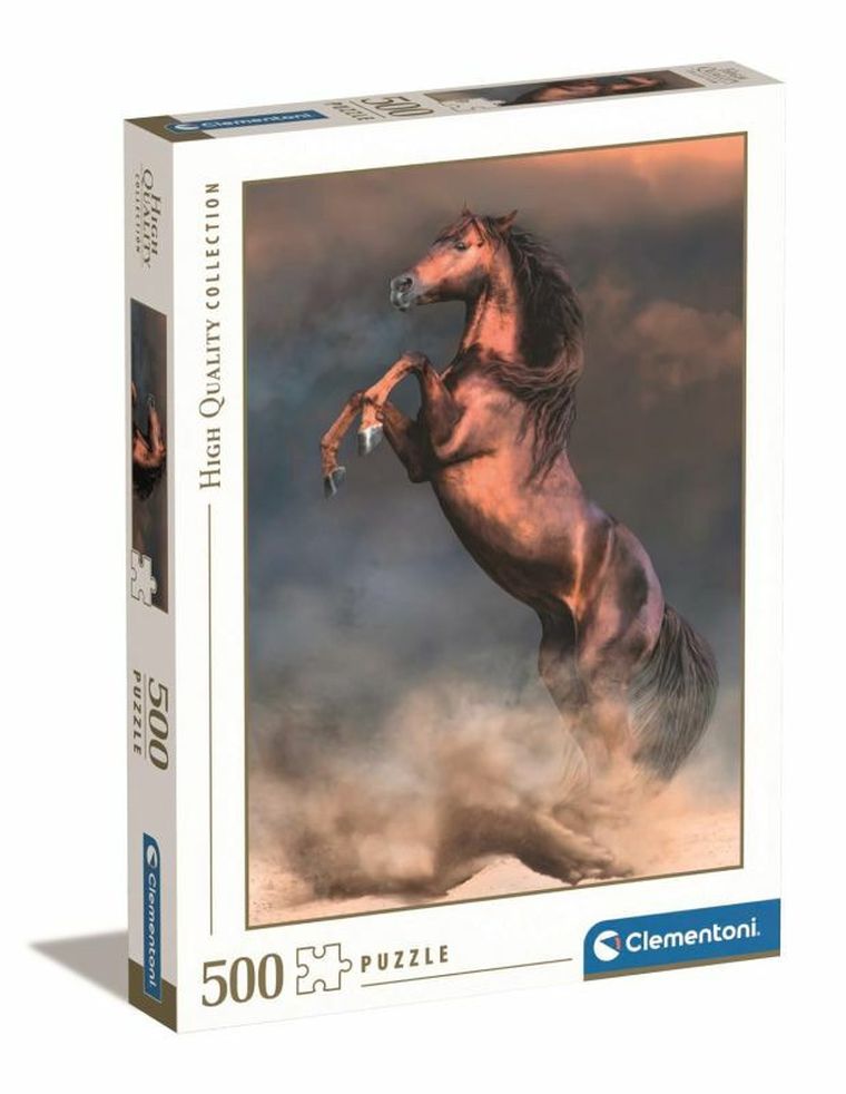 Clementoni, Wild Red Stallon, puzzle, 500 elementów