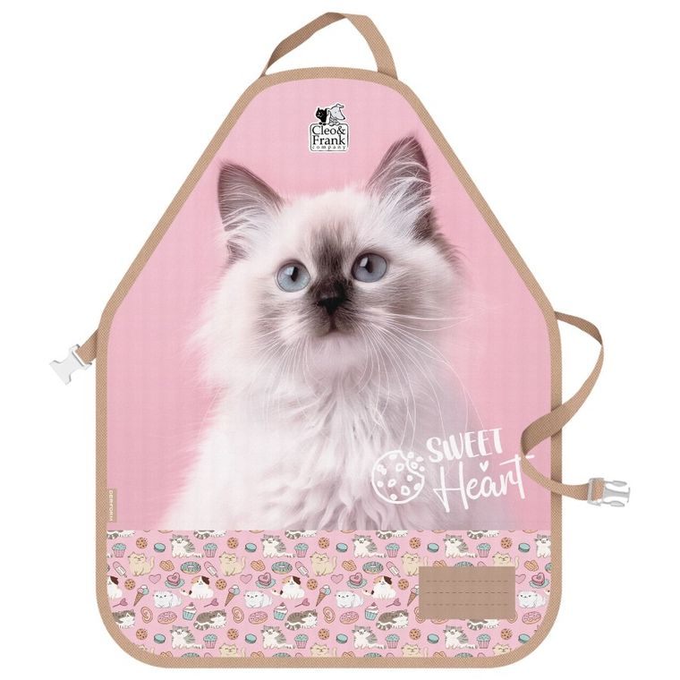 Cleo i Frank, fartuszek do prac plastycznych, Kot