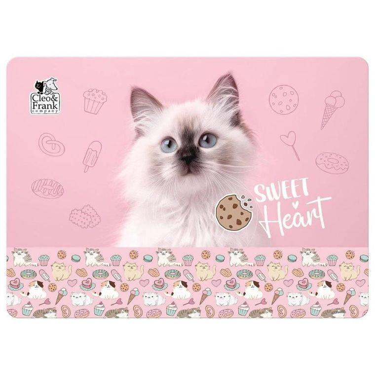 Cleo i Frank, podkładka na biurko, laminowana, Kot