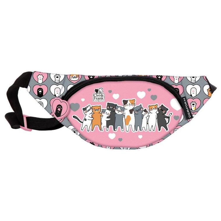 Cleo i Frank, saszetka na biodra, Kotki