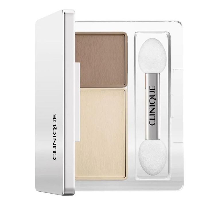 Clinique, All About Shadow, Duo, podwójny cień do powiek, Ivory Bisque/Bronze Satin, 1.7g