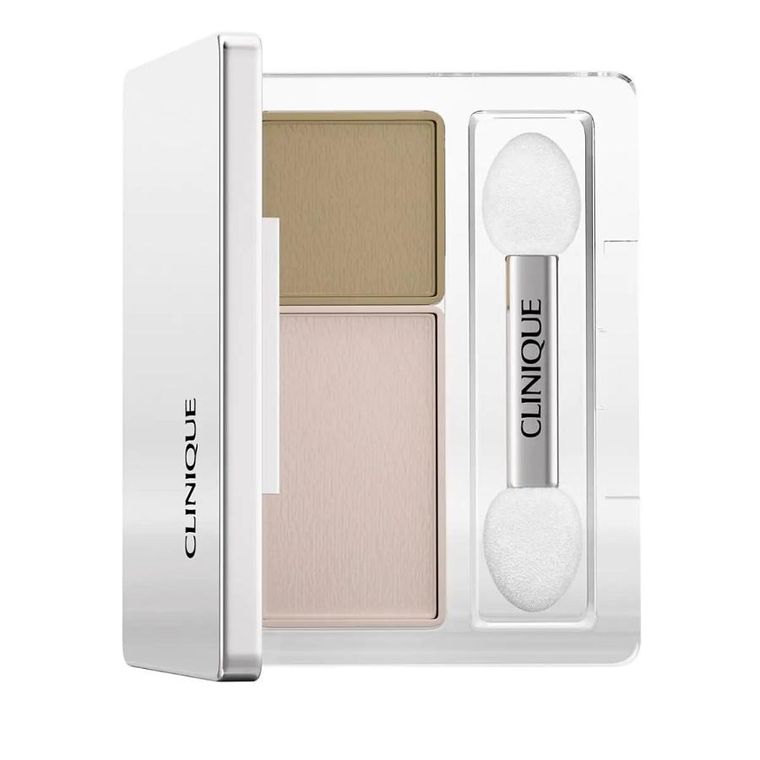 Clinique, All About Shadow, Duo, podwójny cień do powiek, Seashell Pink/Fawn Satin, 1.7g