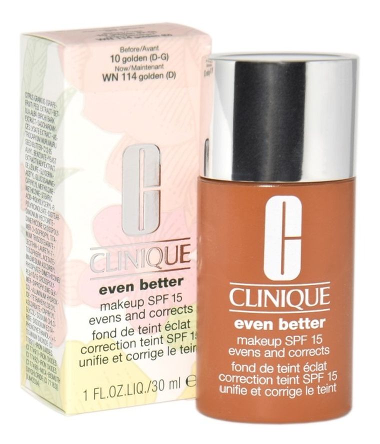 Clinique, Even Better Makeup SPF 15, podkład korygujący do twarzy, Wn114 Golden, 30 ml
