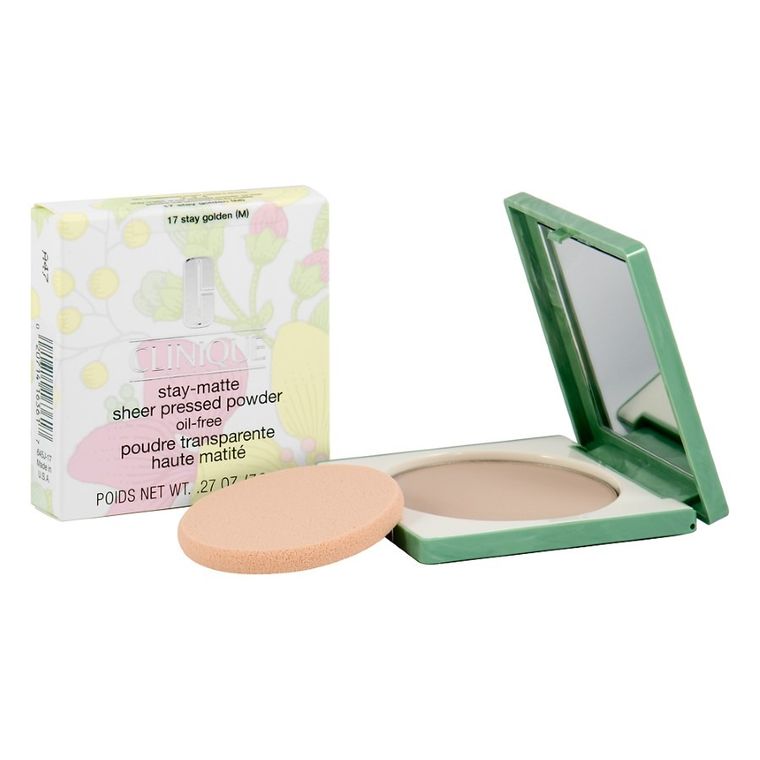 Clinique, Stay Matte Sheer Pressed Powder, puder prasowany do twarzy, 17 Golden, 7,6g