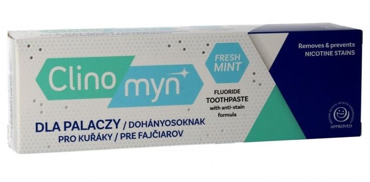 Clinomyn, Fresh Mint, pasta dla palaczy, 75 ml