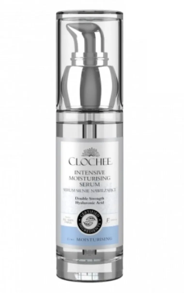 Clochee, Intensive Moisturising Serum, silnie nawilżające serum do twarzy, Hyaluronic Acid, 30 ml