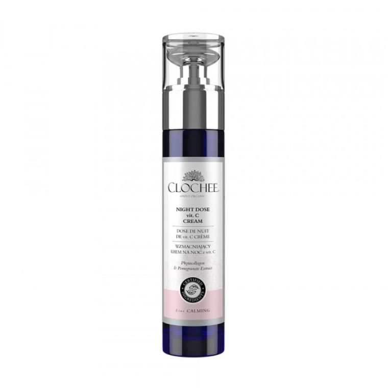 Clochee, Night Dose Vit C Cream, wzmacniający krem na noc z witaminą C, 50 ml