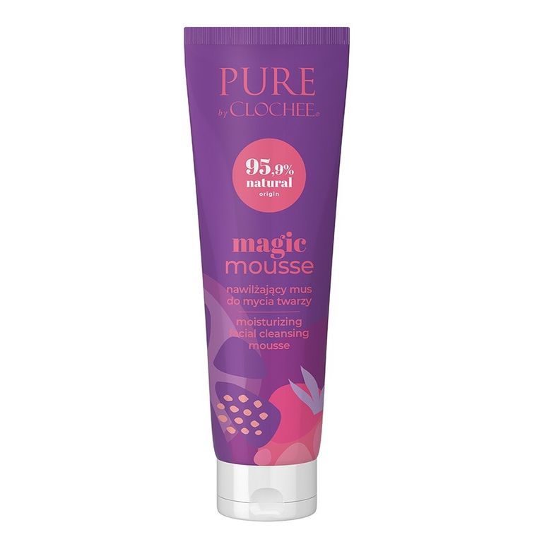 Clochee, Pure by Clochee Magic Mousse, nawilżający mus do mycia twarzy, 90 ml