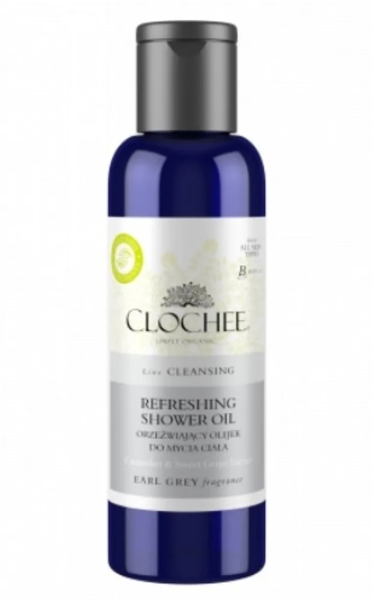 Clochee, Refreshing Shower Oil, orzeźwiający olejek do mycia ciała, Earl Grey, 100 ml