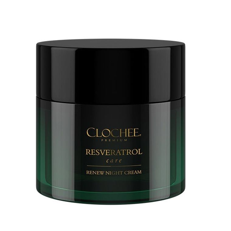 Clochee, Resveratrol Care, odbudowujący krem na noc, 50 ml