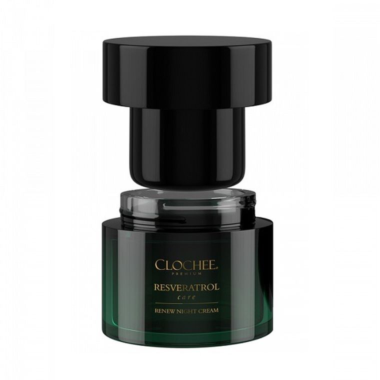 Clochee, Resveratrol Care Renew Night Cream, odbudowujący krem na noc, Refill, 50 ml