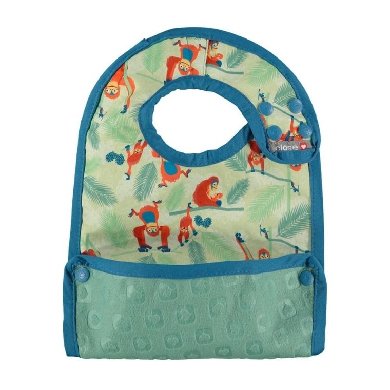 Close, śliniak z kieszonką, Orangutan, stage 2