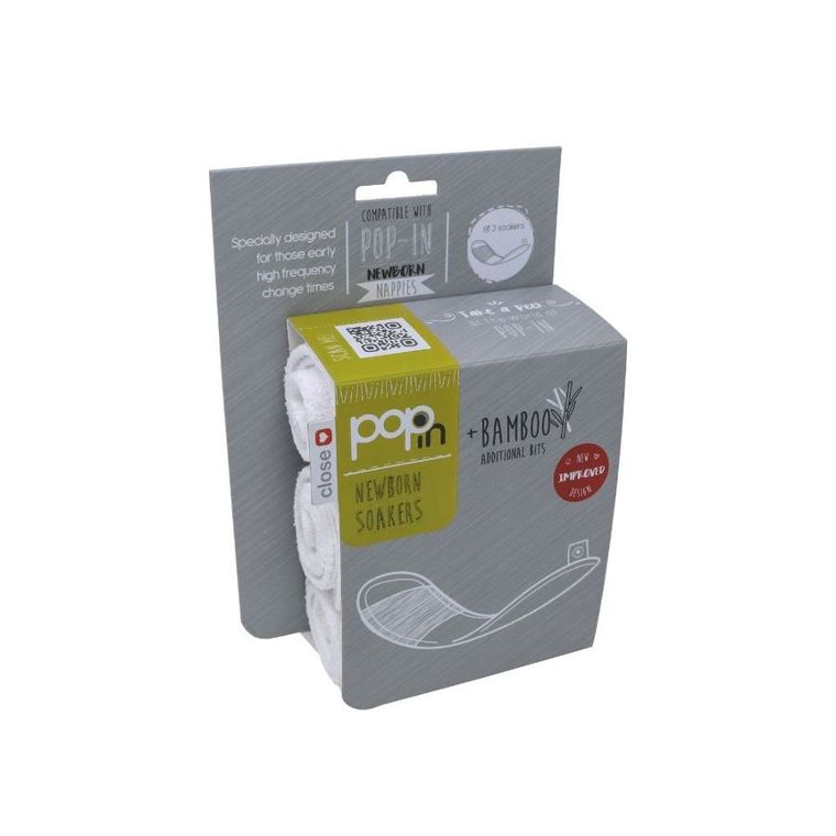 Close, zestaw dodatkowych wkładek do pieluszek dla noworodka, 3 szt.