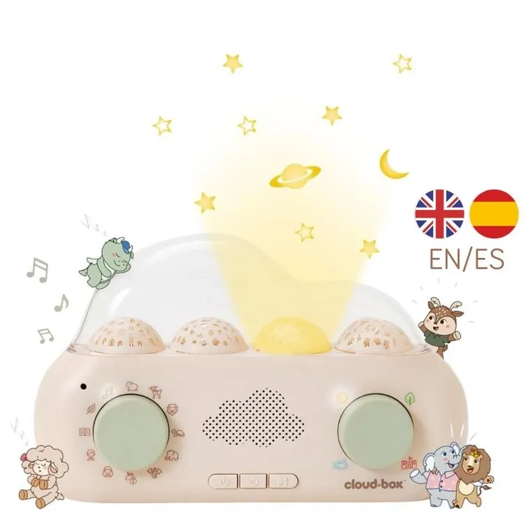 Cloud B, CloudBox, muzyczny projektor z bajkami, wersja angielska i hiszpańska