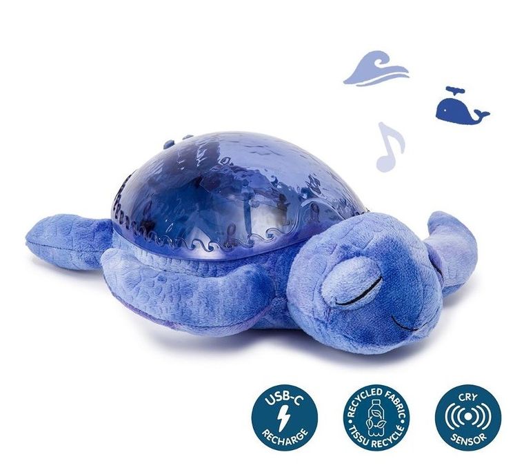 Cloud B, Tranquil Turtle, Żółw podwodny, projektor z pozytywką, fioletowy