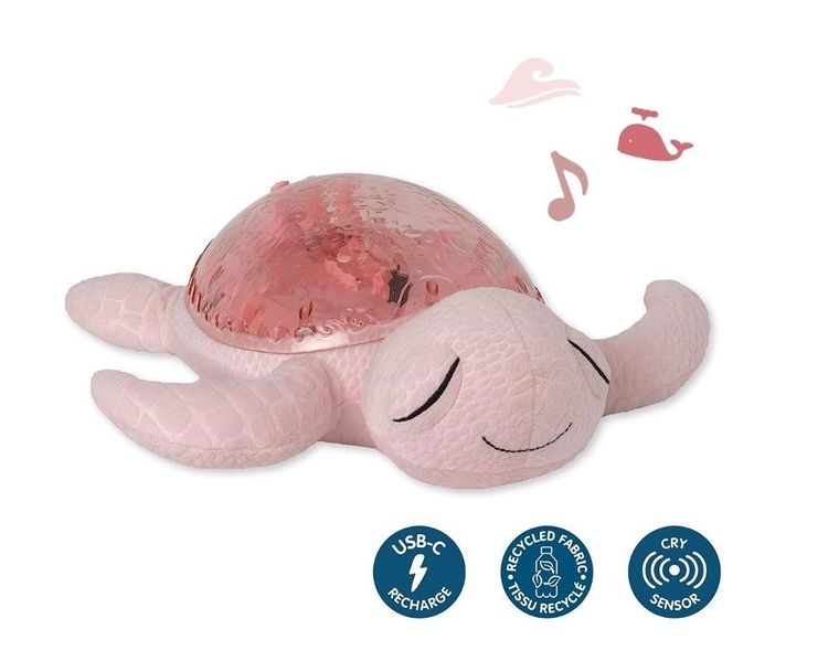 Cloud B, Tranquil Turtle, Żółw podwodny, projektor z pozytywką, różowy