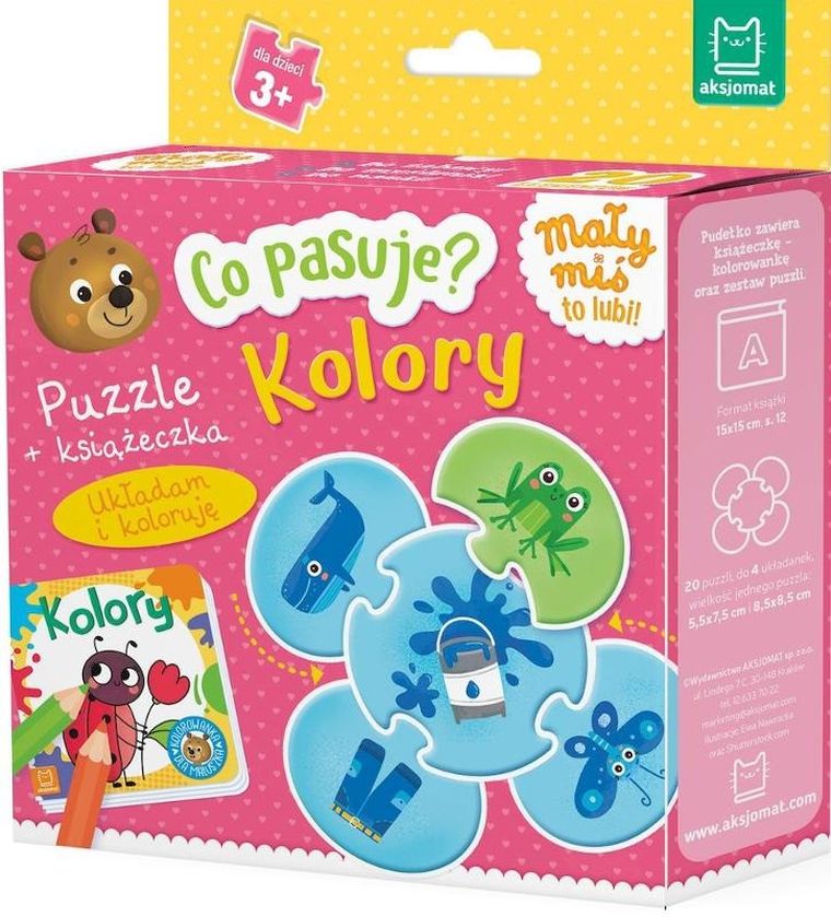 Co pasuje? Kolory. Puzzle + książeczka